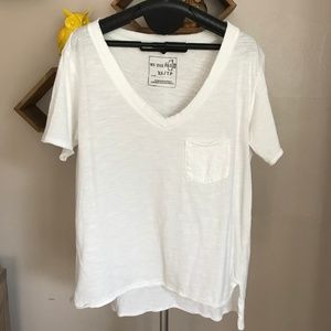 Free People V-Neck Pocket Tee